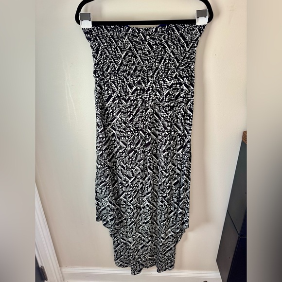 Strapless Hi Low Maxi Dress - Picture 4 of 5